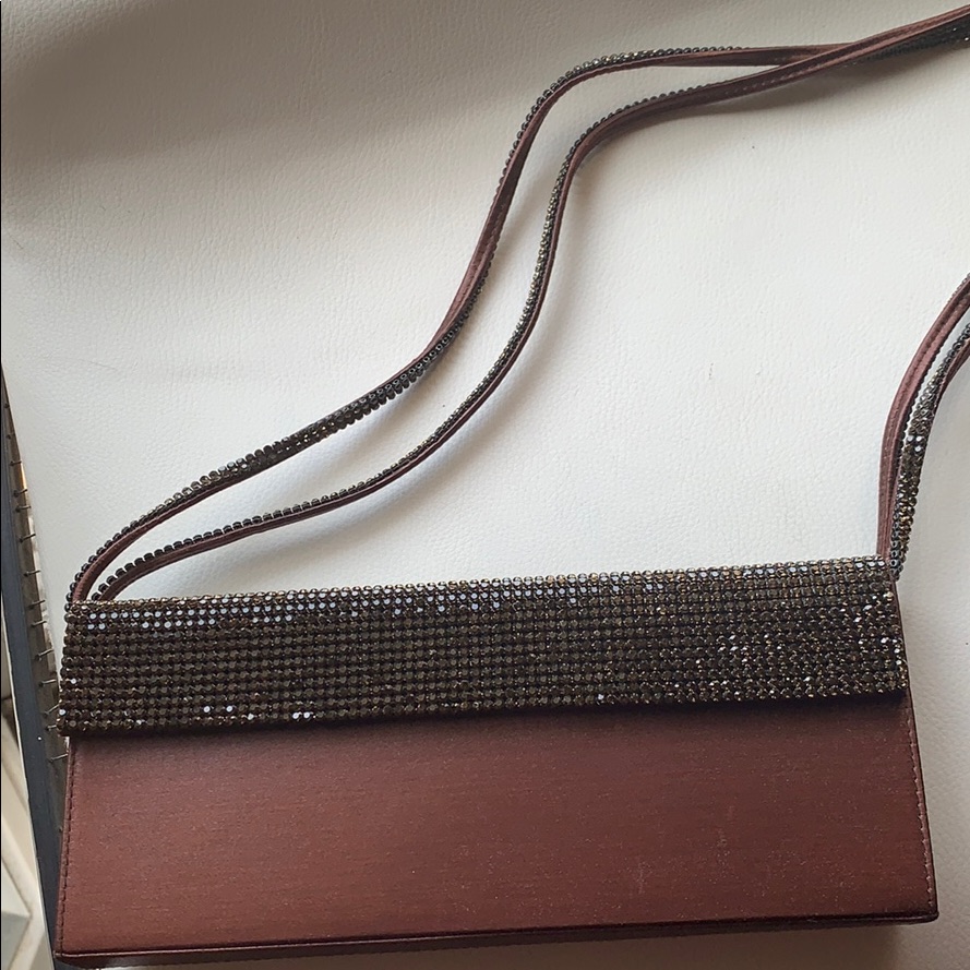 Beaded Brown Swarovski Purse